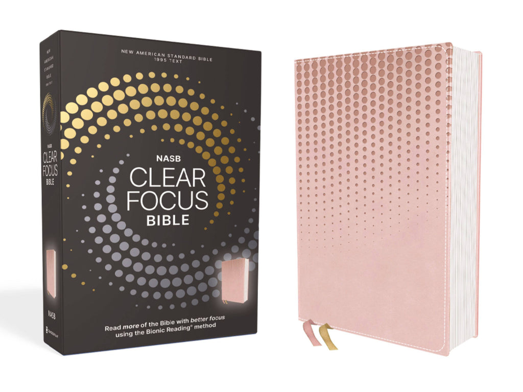HarperCollins Christian Publishing - NASB, Clear Focus Bible, Leathersoft, Pink