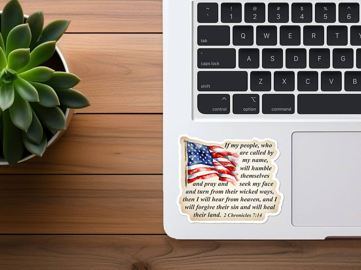 Missional Merch - I Will Heal Their Land | America | Vinyl Christian Sticker