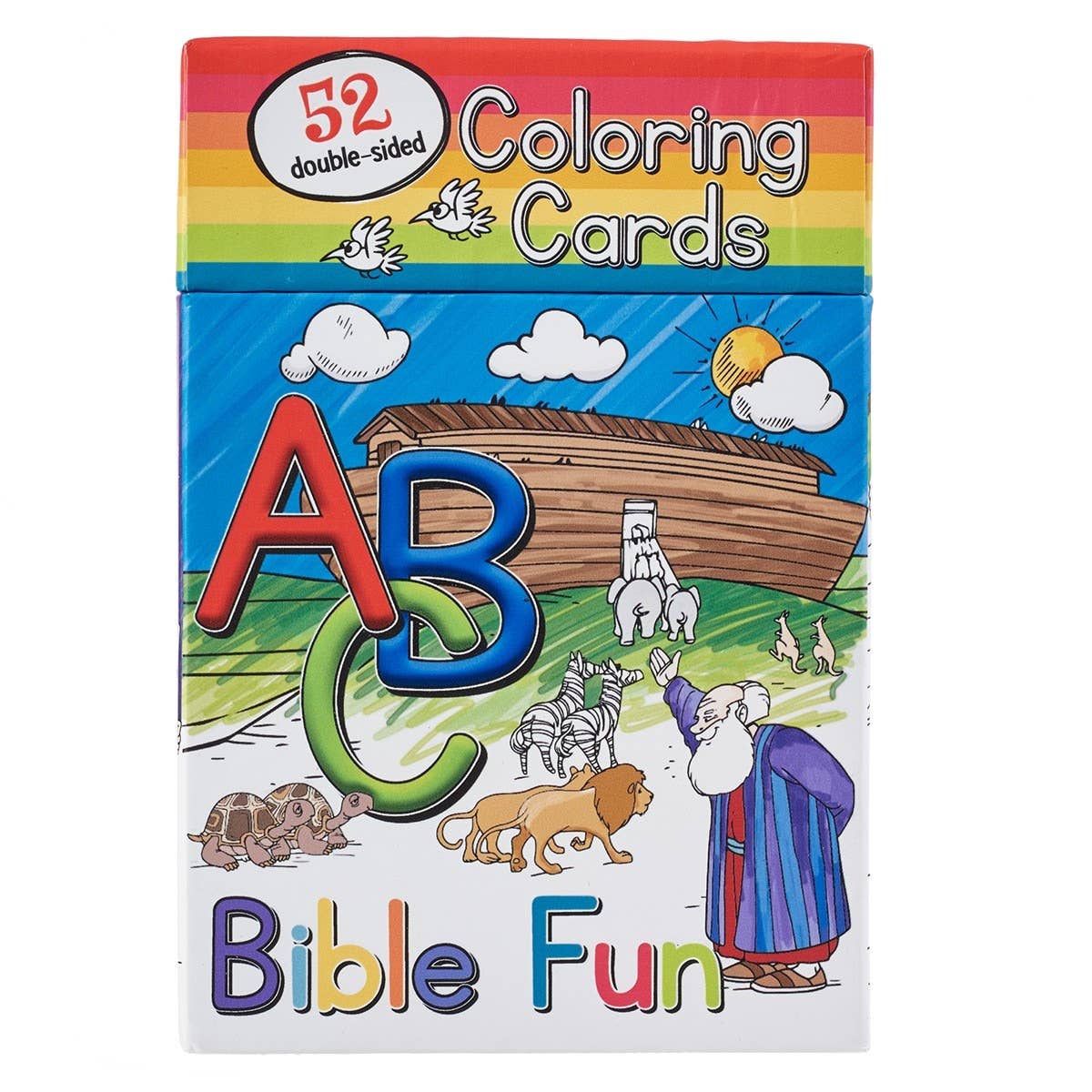 Christian Art Gifts - Coloring Cards Boxed 52 ABC Bible Fun for Kids