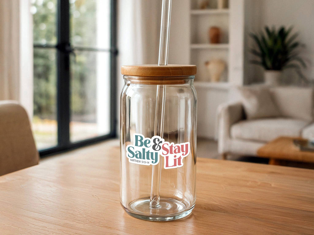 Missional Merch - Be Salty & Stay Lit | Christian Sticker | Bible Stickers