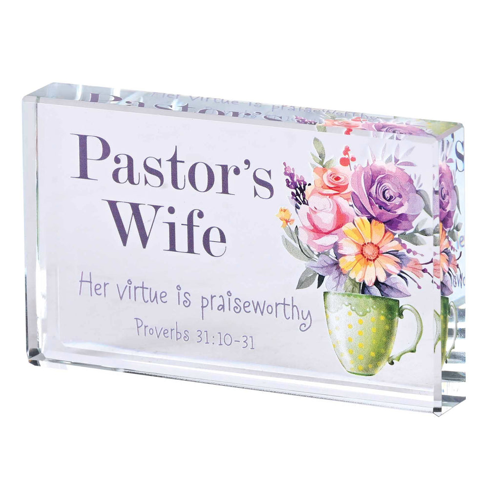 Dicksons - Tabletop Glass Pastors Wife 4X2.5