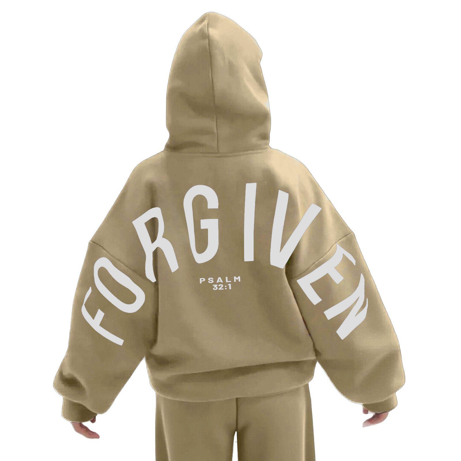 Rosa Clothing - FORGIVEN Printed Oversized Hooded Sweatshirt