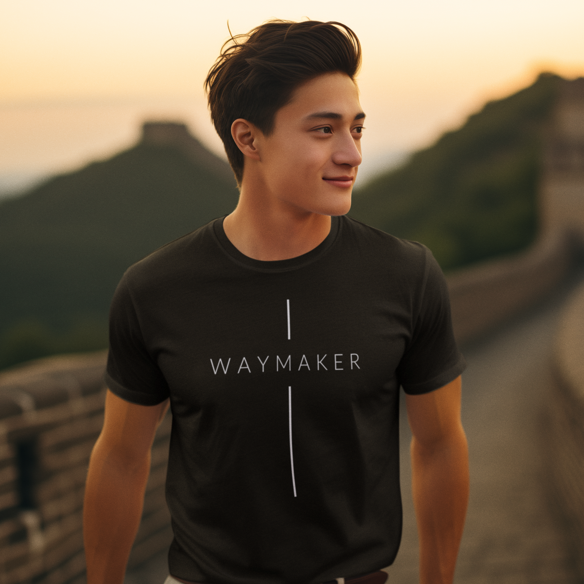 Never Lose Hope Designs - Waymaker Christian Graphic Tee