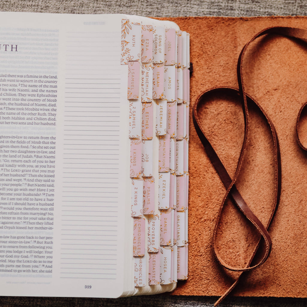 The Daily Grace Co - Gold Foil Bible Tabs - Dusty Pink
