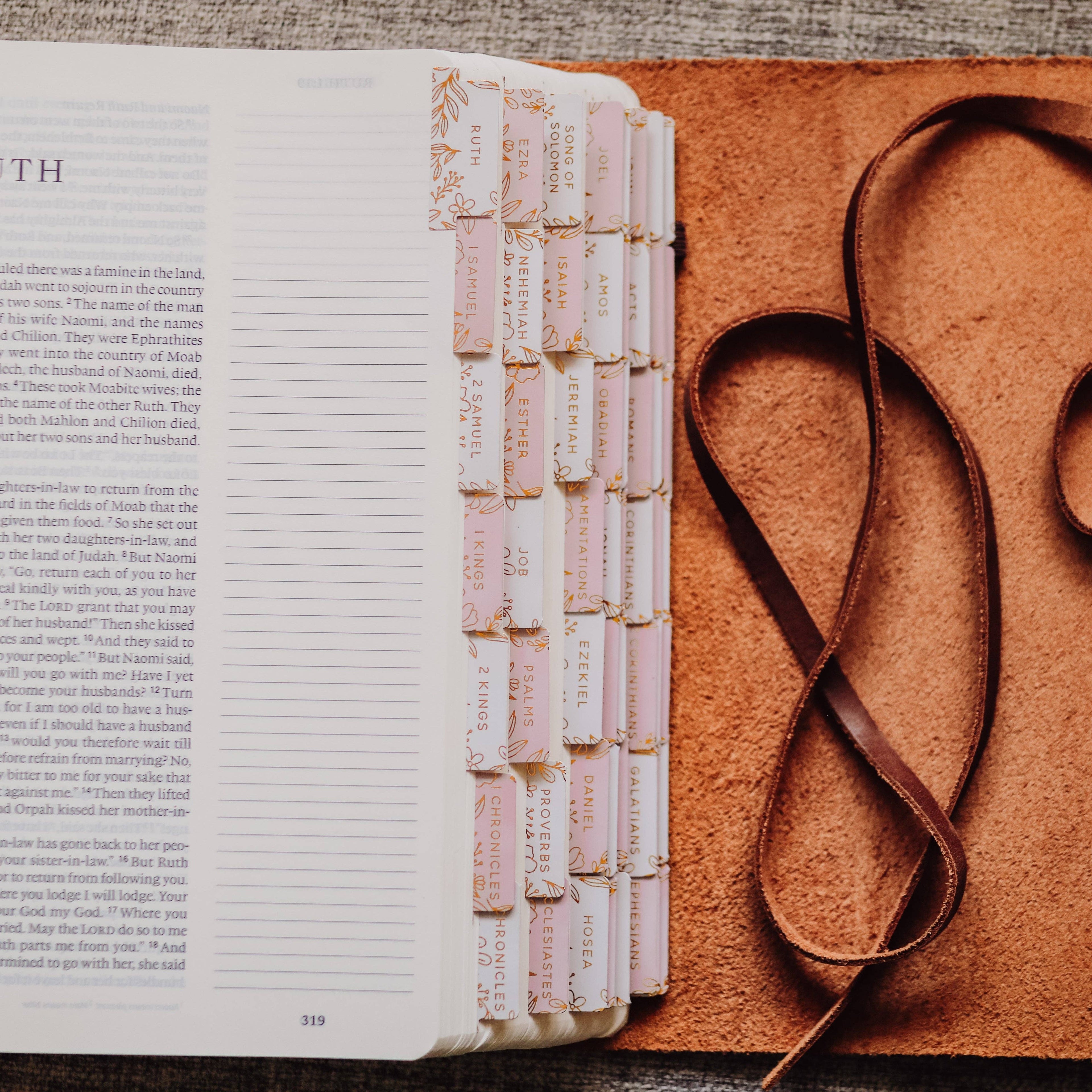 The Daily Grace Co - Gold Foil Bible Tabs - Dusty Pink