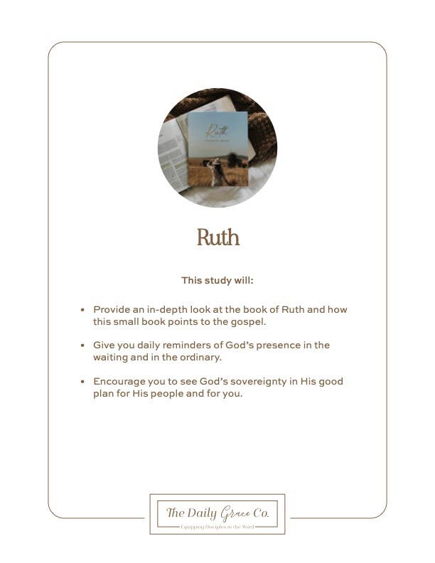 The Daily Grace Co - Ruth Study | Fields of Grace