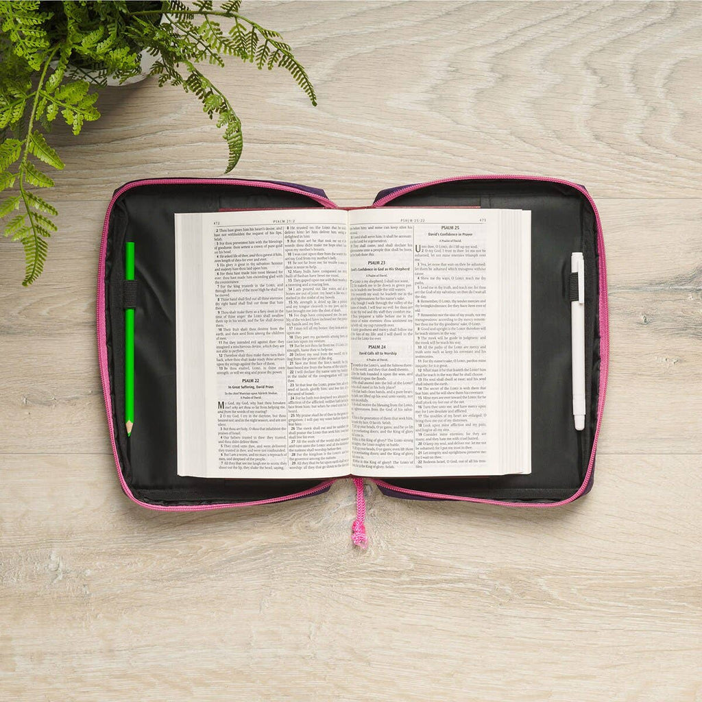 Christian Art Gifts - Bible Cover Fashion I Am Strong Prov. 31:25 S