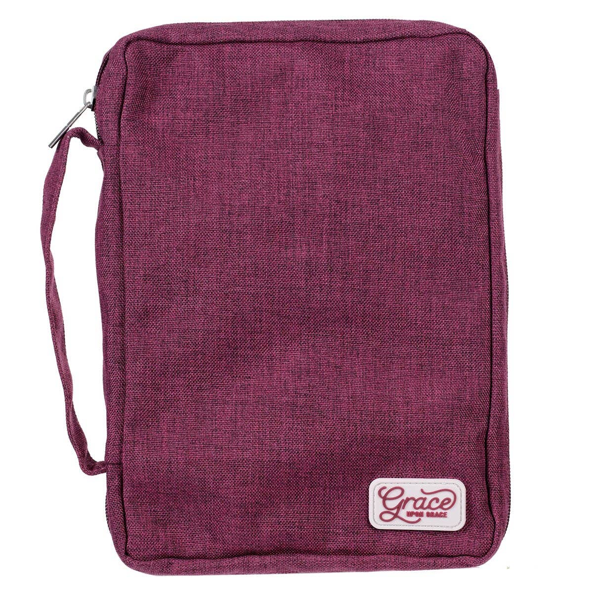 Christian Art Gifts - Bible Cover Value Plum Grace Upon Grace
