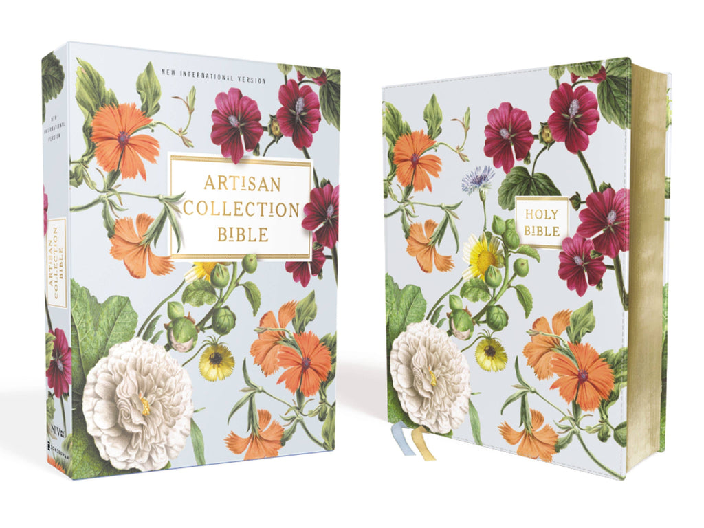 HarperCollins Christian Publishing - NIV Artisan Collection Bible Leathersoft Blue Floral