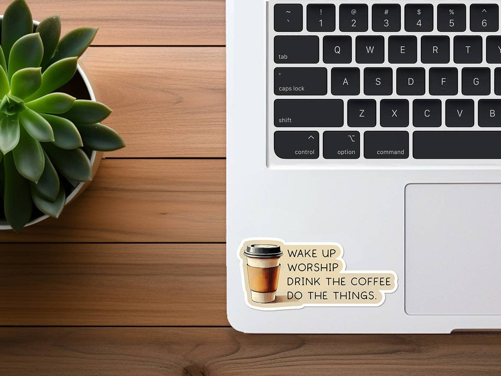 Missional Merch - Coffee Shop Merchandise | Morning List | Christian Sticker