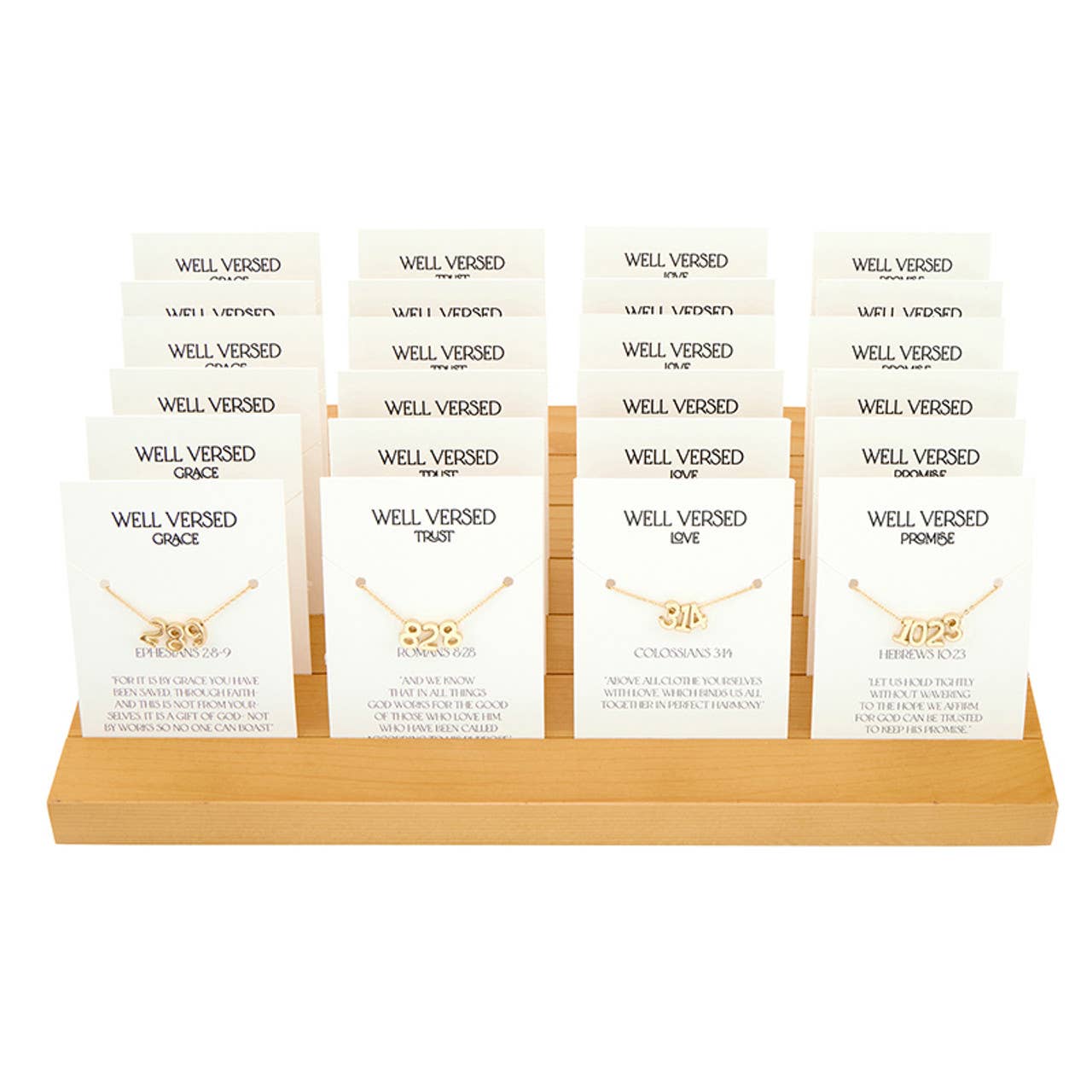 Faithworks by Creative Brands - Verse Necklace Filled Display - Spring 25