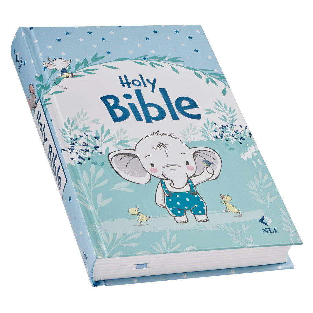 Christian Art Gifts - Bible NLT Infant Hardcover, Blue