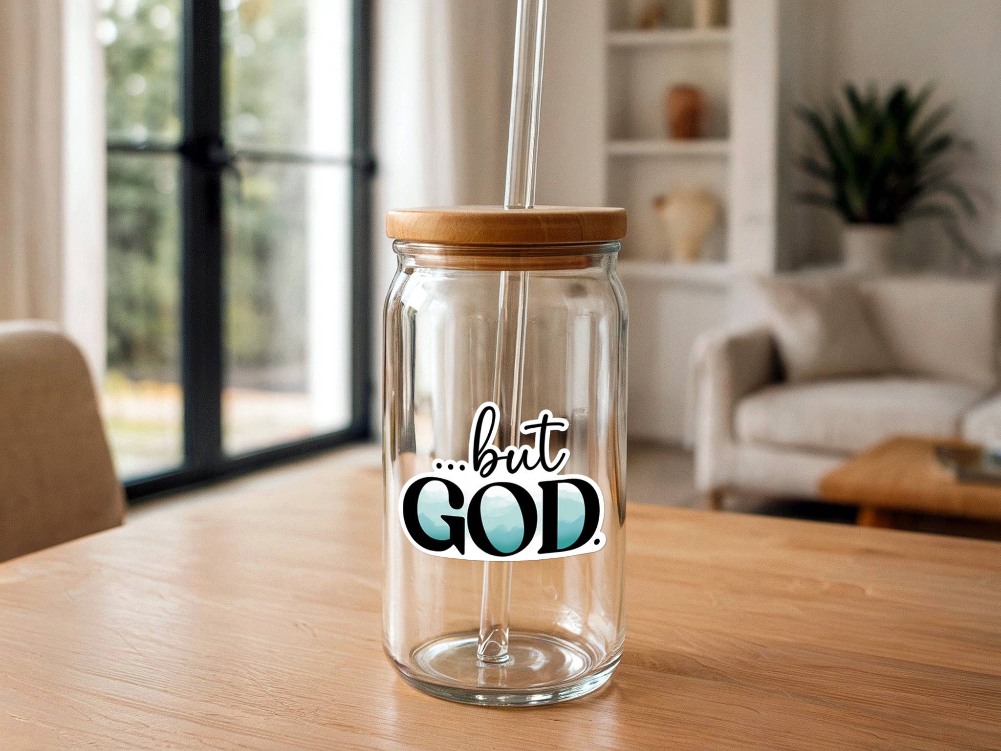 Missional Merch - But God | Christian Sticker | Waterproof Vinyl Sticker