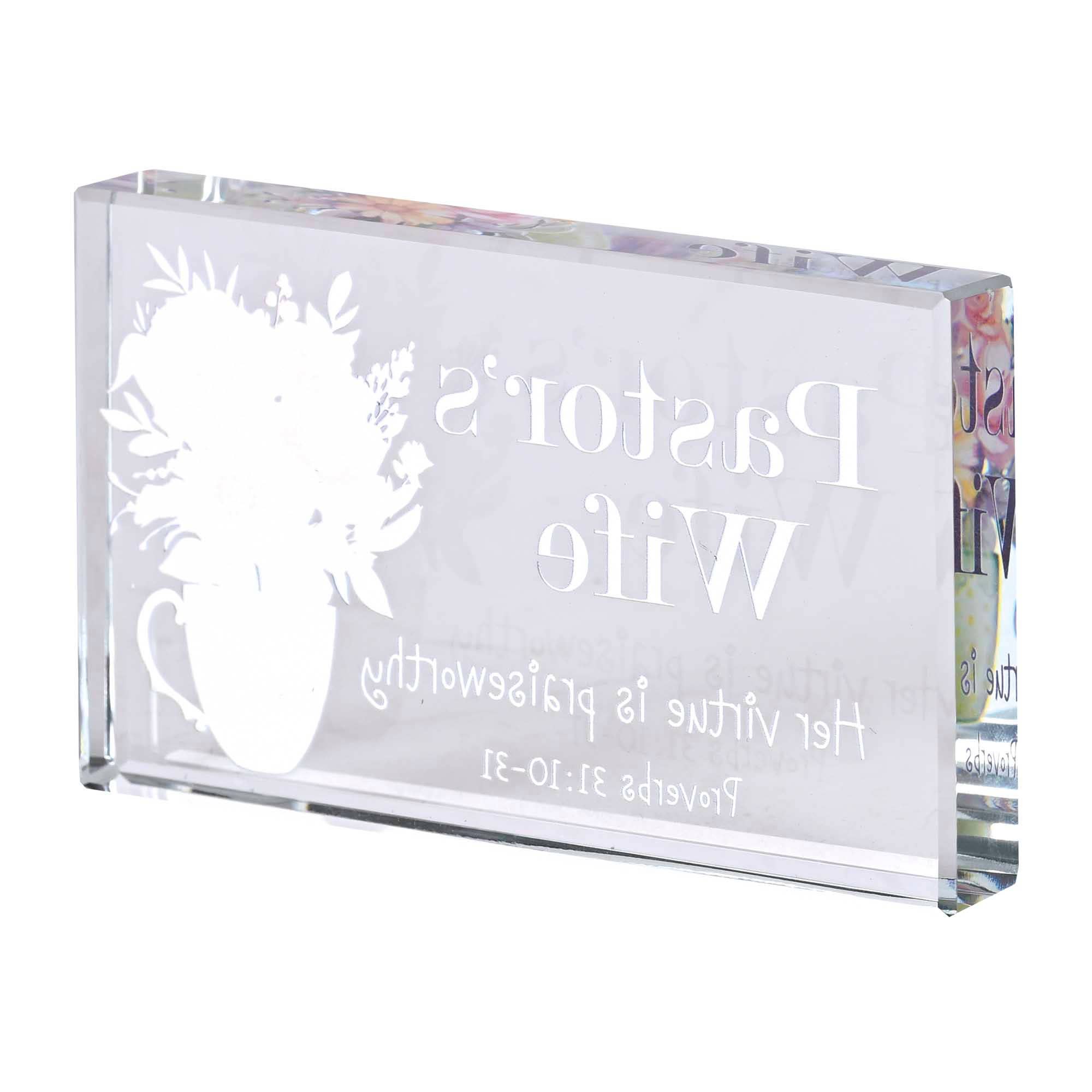 Dicksons - Tabletop Glass Pastors Wife 4X2.5