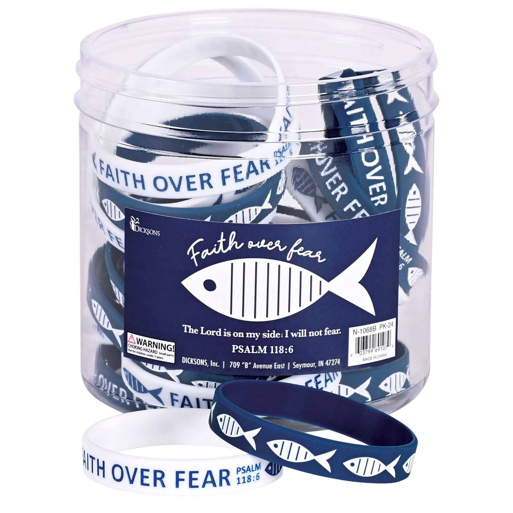 Dicksons - Bracelet Silicone Fish Faith Over Fear