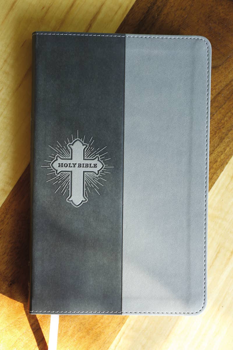 HarperCollins Christian Publishing - NIV Bible for Kids, Leathersoft, Gray