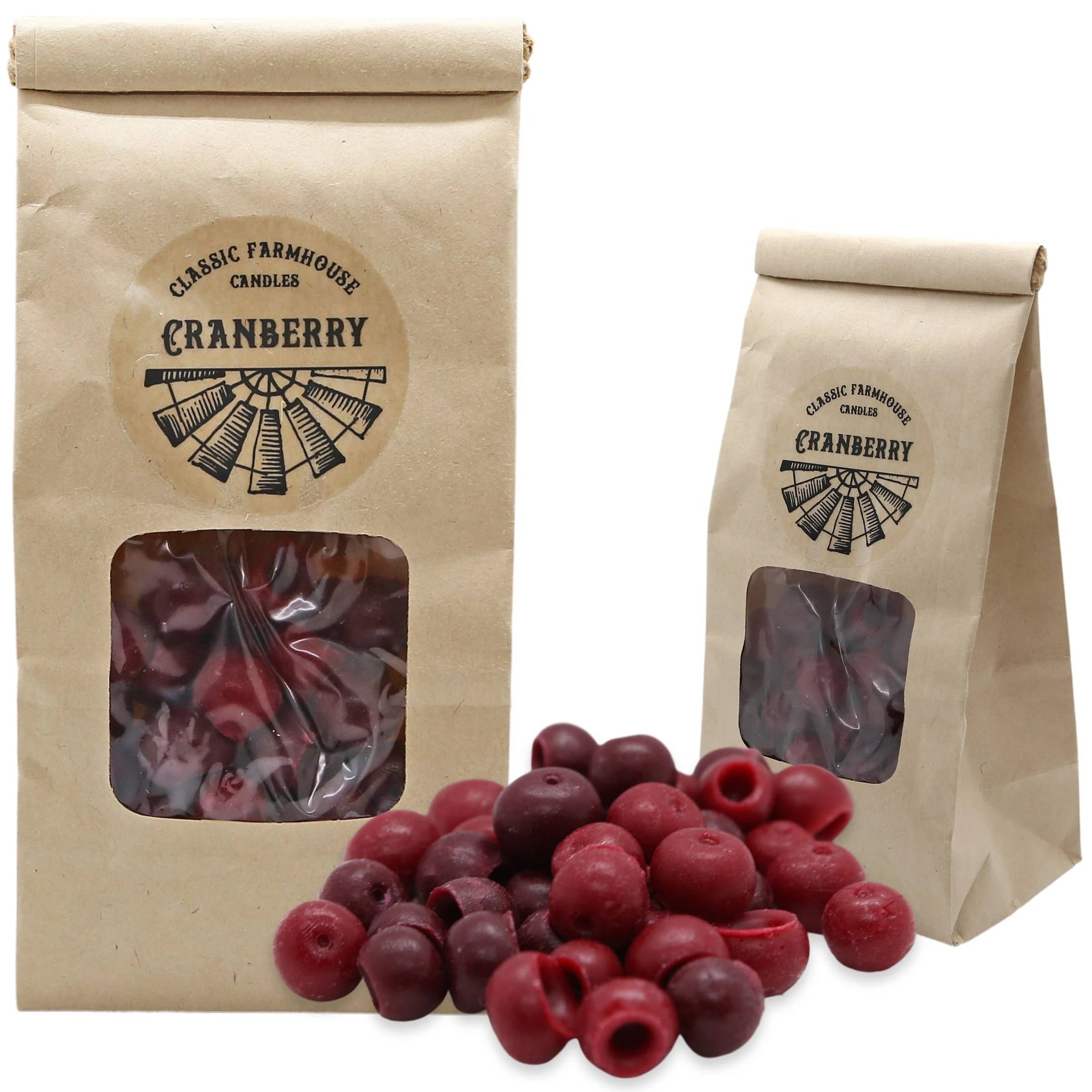 Classic Farmhouse Candles - Cranberry 3 oz Bag Wax Melts