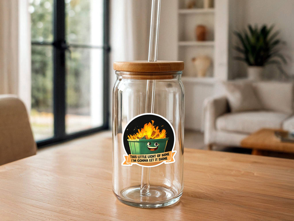 Missional Merch - This Little Light of Mine | Dumpster Fire | Funny Sticker