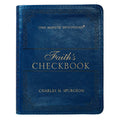 Christian Art Gifts - One-Minute Devotions Faith's Checkbook Faux Leather