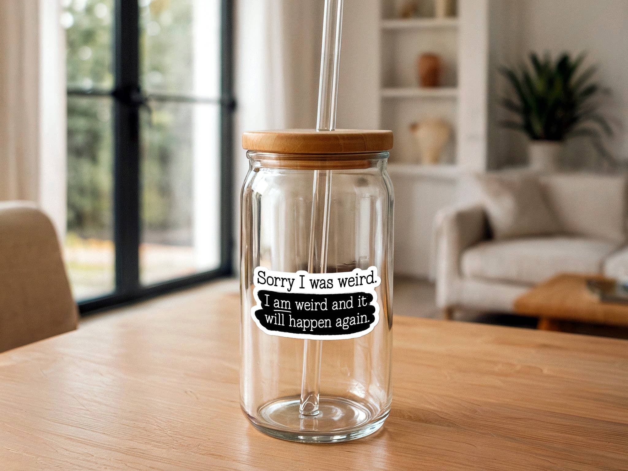 Missional Merch - Sorry I Was Weird, I Am Weird | Funny Sticker