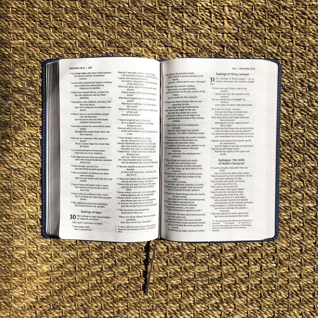 HarperCollins Christian Publishing - NIV Bible For Teens, Thinline Edition, Blue Leathersoft