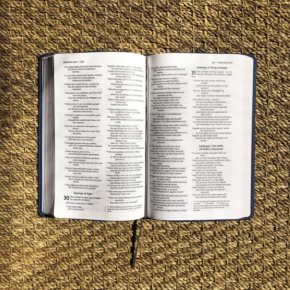 HarperCollins Christian Publishing - NIV Bible For Teens, Thinline Edition, Blue Leathersoft