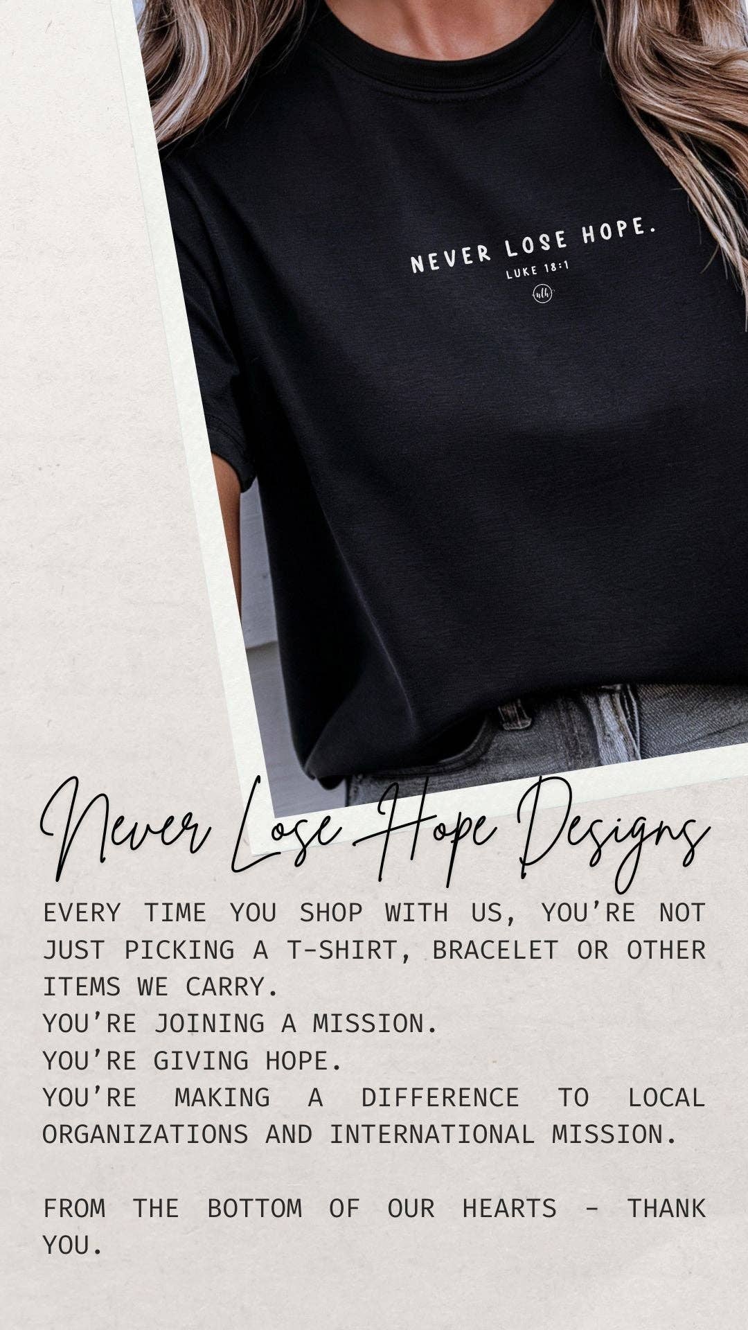 Never Lose Hope Designs - Come Jesus Come Christian Tee