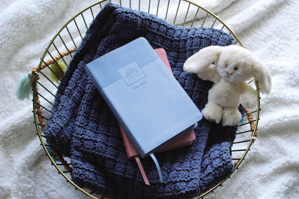 HarperCollins Christian Publishing - NIV Baby Gift Bible Leathersoft Blue (Keepsake Edition)