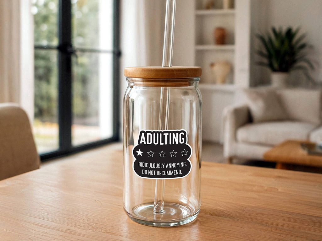Missional Merch - 1 Star Adulting Review | Funny Stickers For Adults | Vinyl
