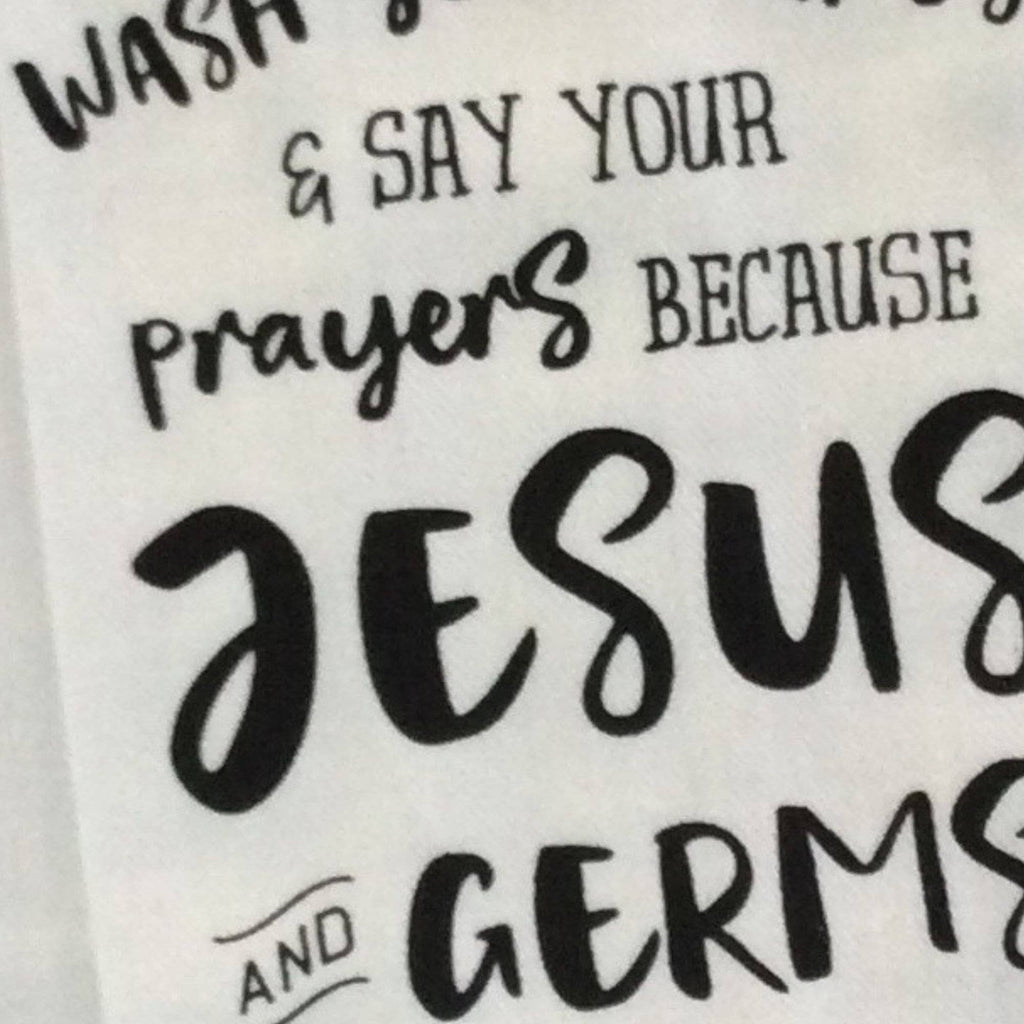 Duke Imports - "Jesus and Germs" Decorative Kitchen Towel