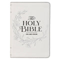 Christian Art Gifts - KJV Bible Compact LP Faux Leather, White