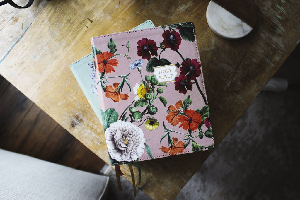 HarperCollins Christian Publishing - NIV Artisan Collection Bible LP Leathersoft Sage Floral