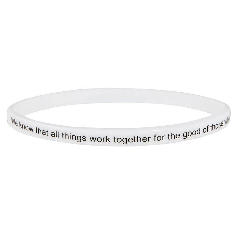 Faithworks by Creative Brands - Silicone Bracelet - Scripture Verses - 4pc