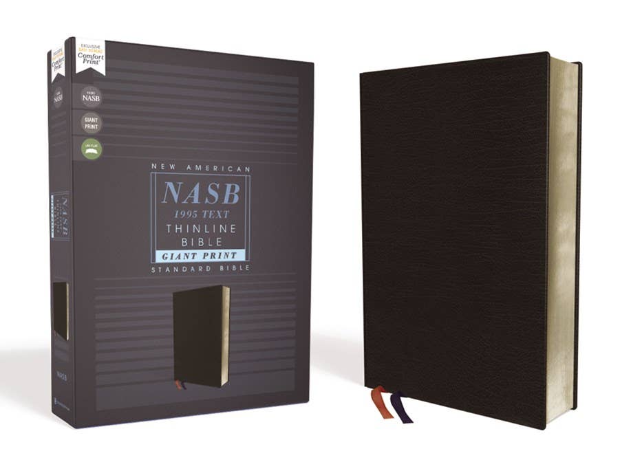 HarperCollins Christian Publishing - NASB, Thinline Bible, Giant Print, Black