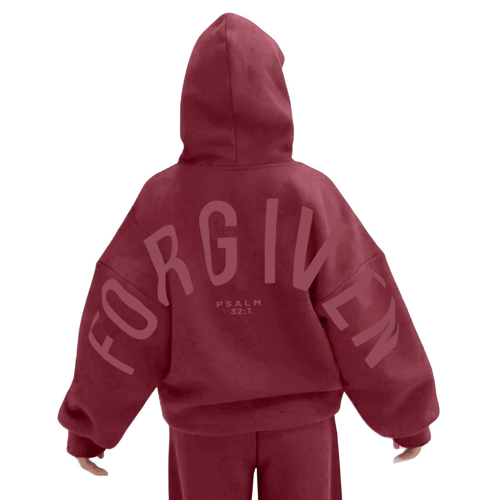 Rosa Clothing - FORGIVEN Printed Oversized Hooded Sweatshirt