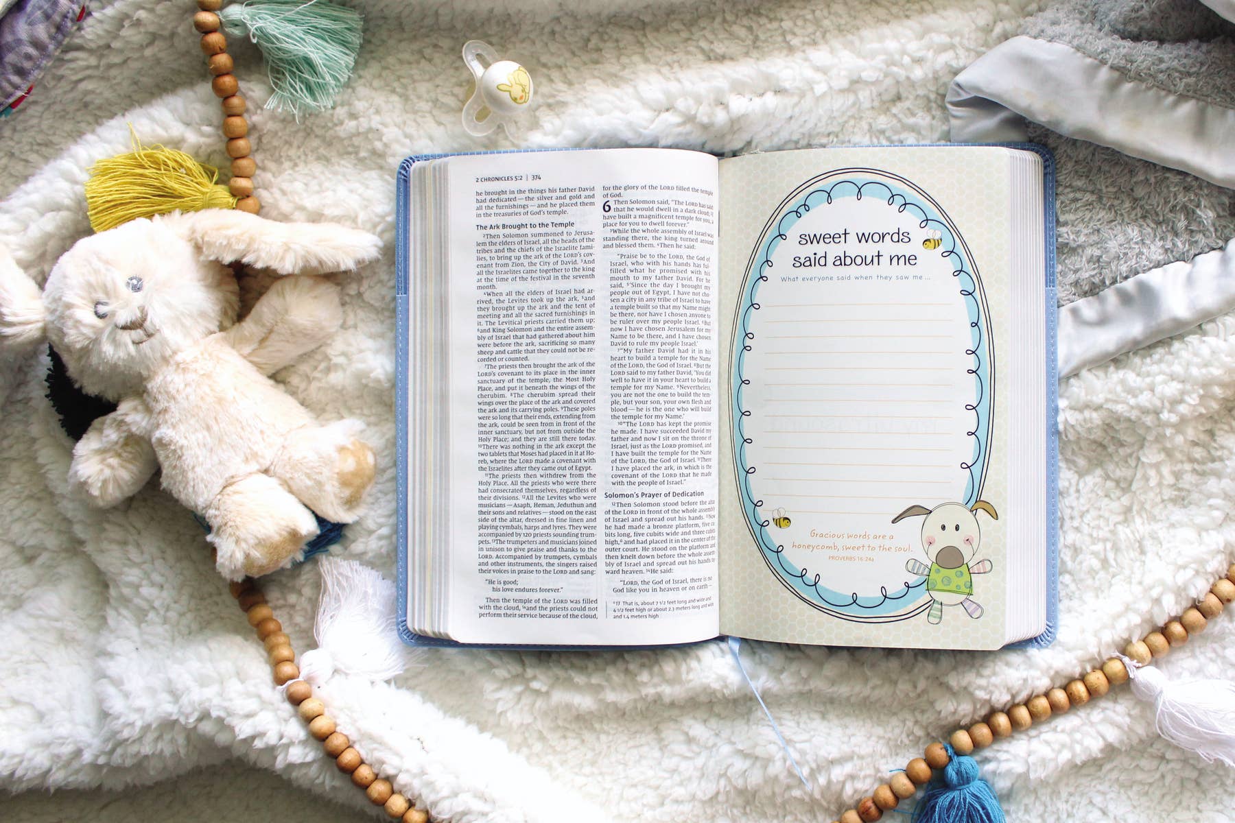 HarperCollins Christian Publishing - NIV Baby Gift Bible Leathersoft Blue (Keepsake Edition)