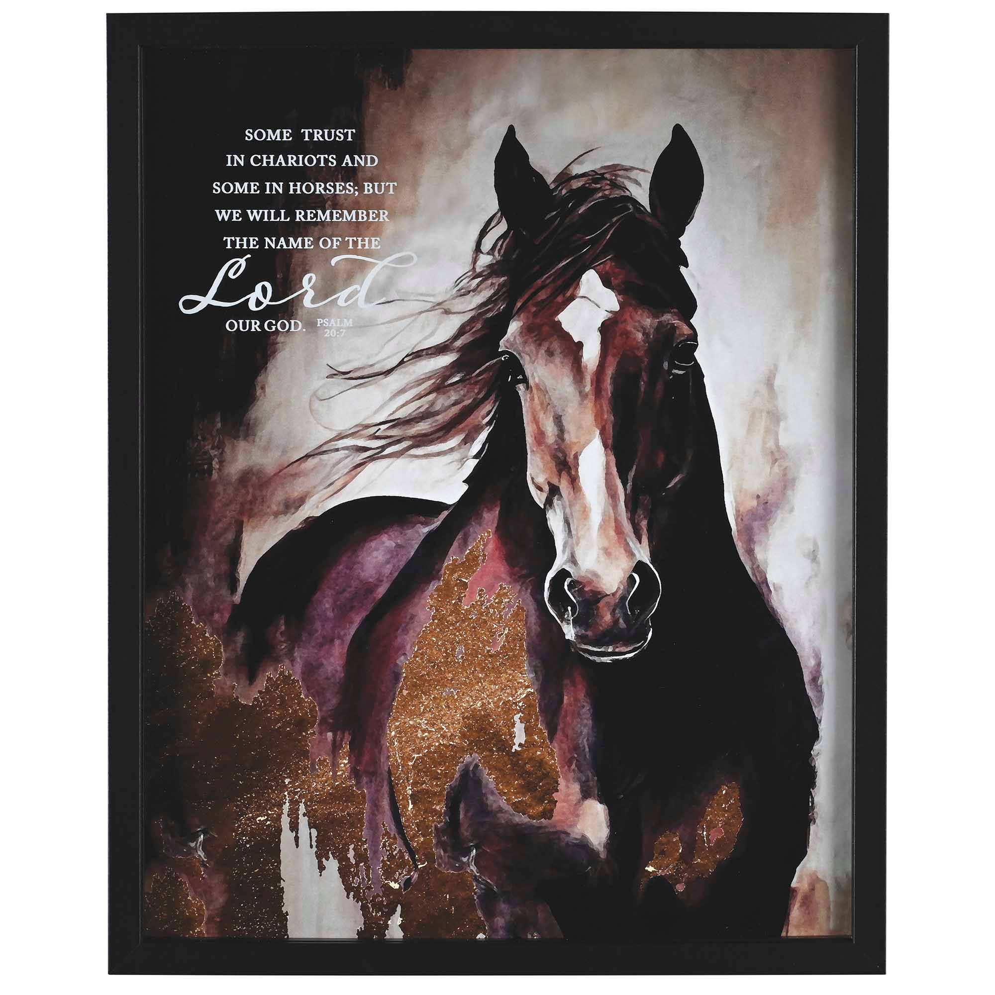Dicksons - Framed Wall Art Some Trust In Chariots 16x20