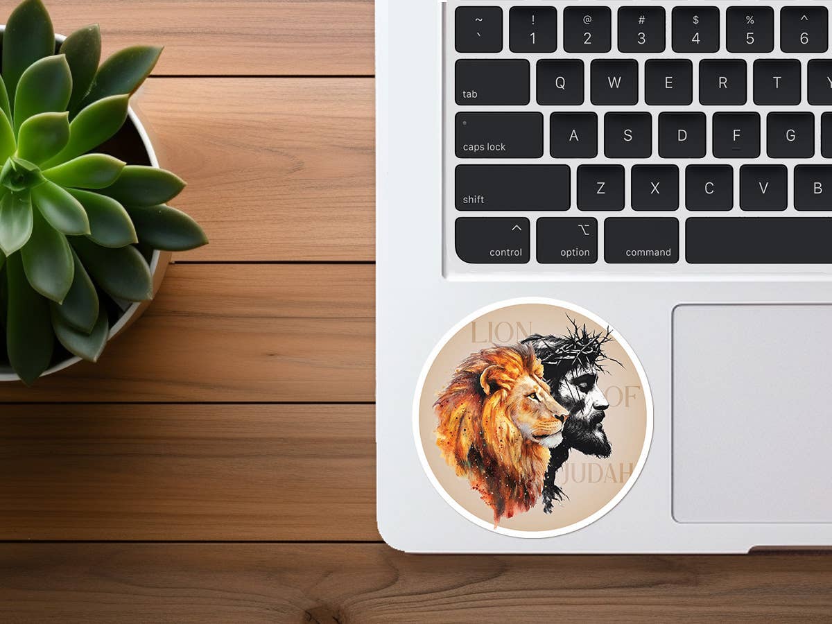 Missional Merch - Lion of Judah | Artistic Jesus Sticker | Christian Sticker