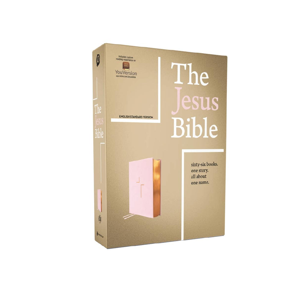 HarperCollins Christian Publishing - ESV The Jesus Bible Leathersoft Over Board Pink