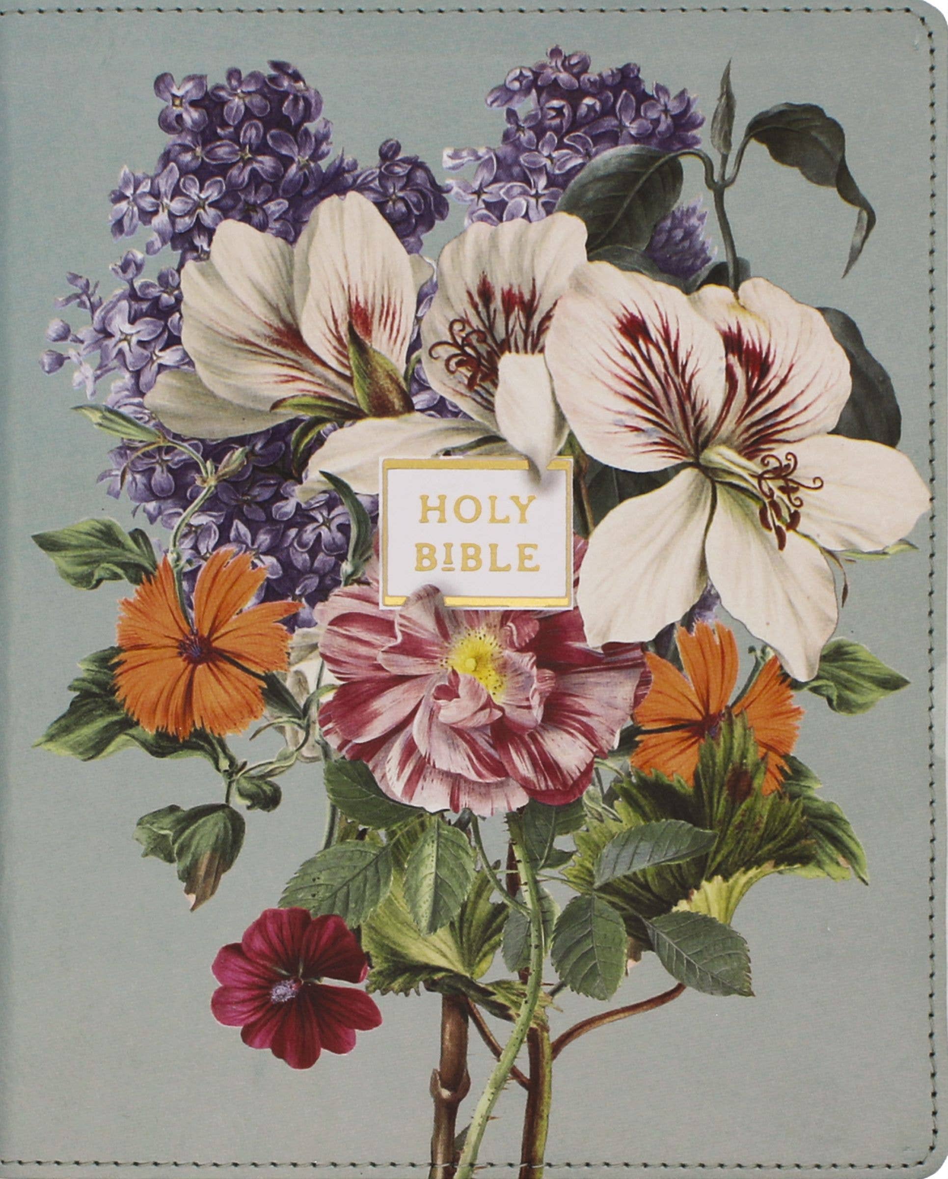 HarperCollins Christian Publishing - NIV Artisan Collection Bible LP Leathersoft Sage Floral