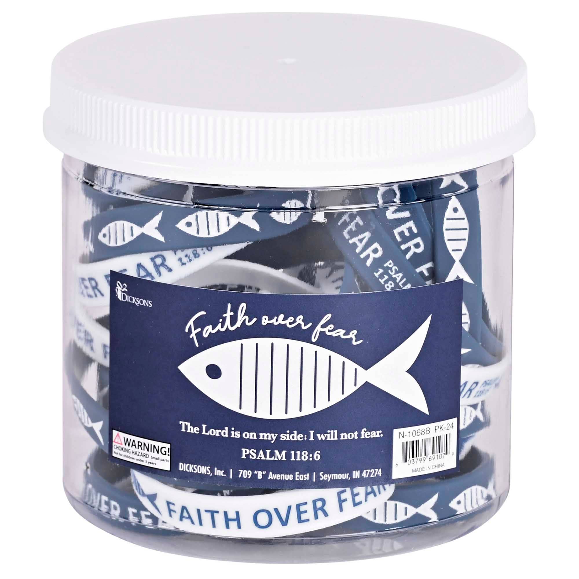 Dicksons - Bracelet Silicone Fish Faith Over Fear