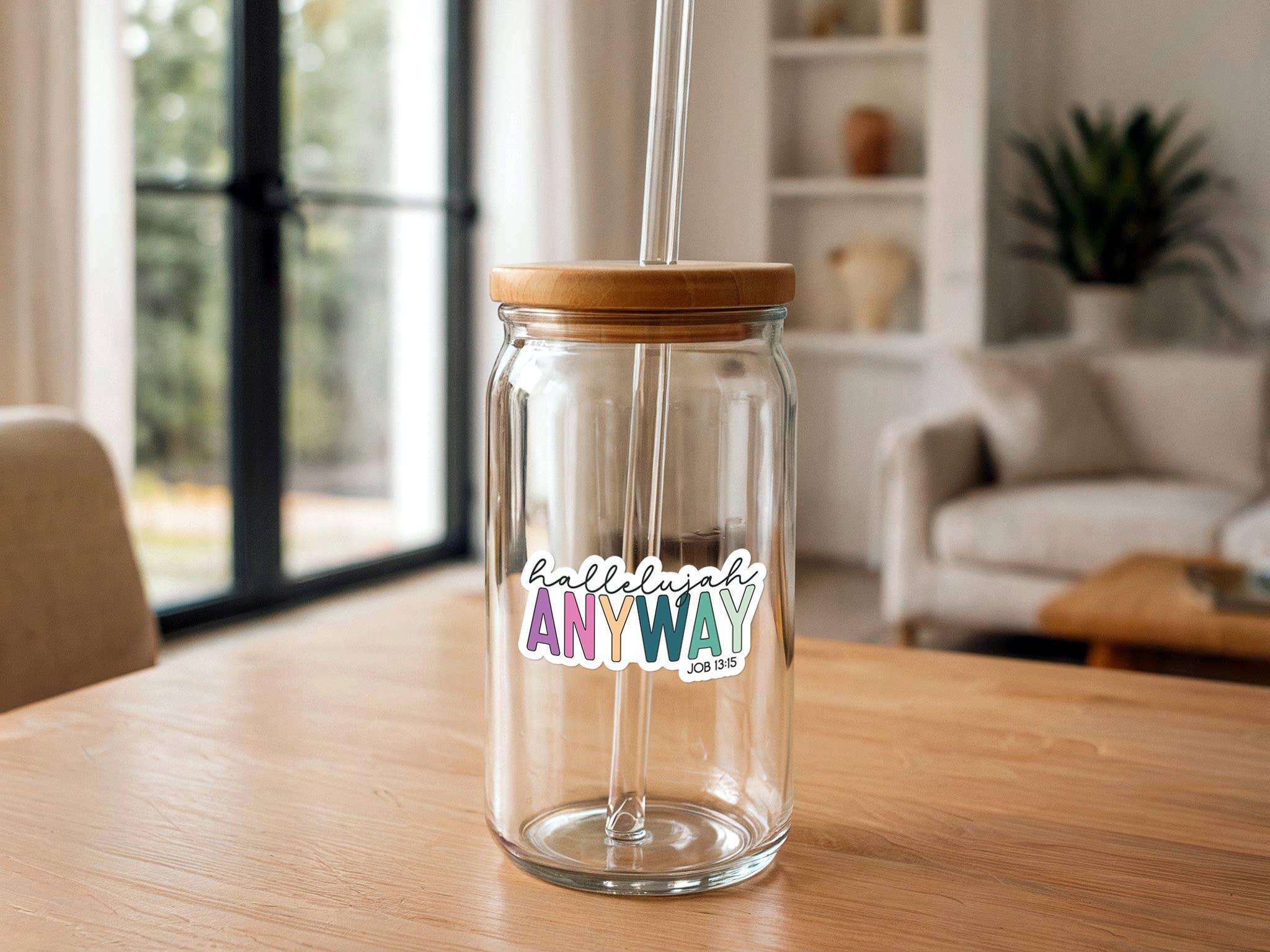 Missional Merch - Hallelujah Anyway | Vinyl Christian Sticker | Colorful