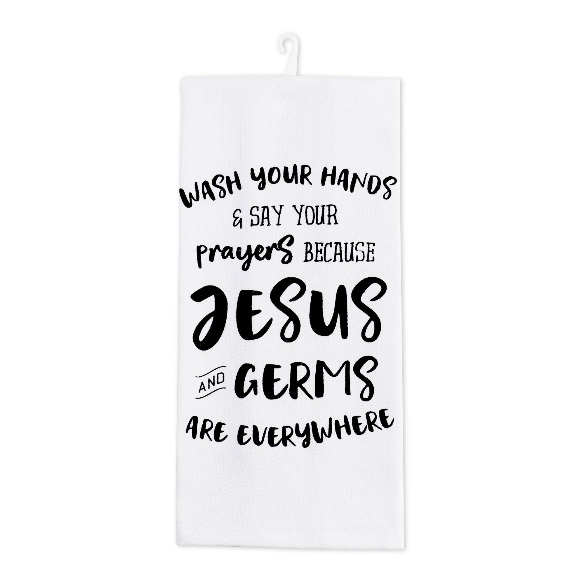 Duke Imports - "Jesus and Germs" Decorative Kitchen Towel