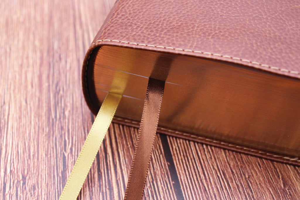 HarperCollins Christian Publishing - NIV Application Bible Leathersoft Brown Red Letter