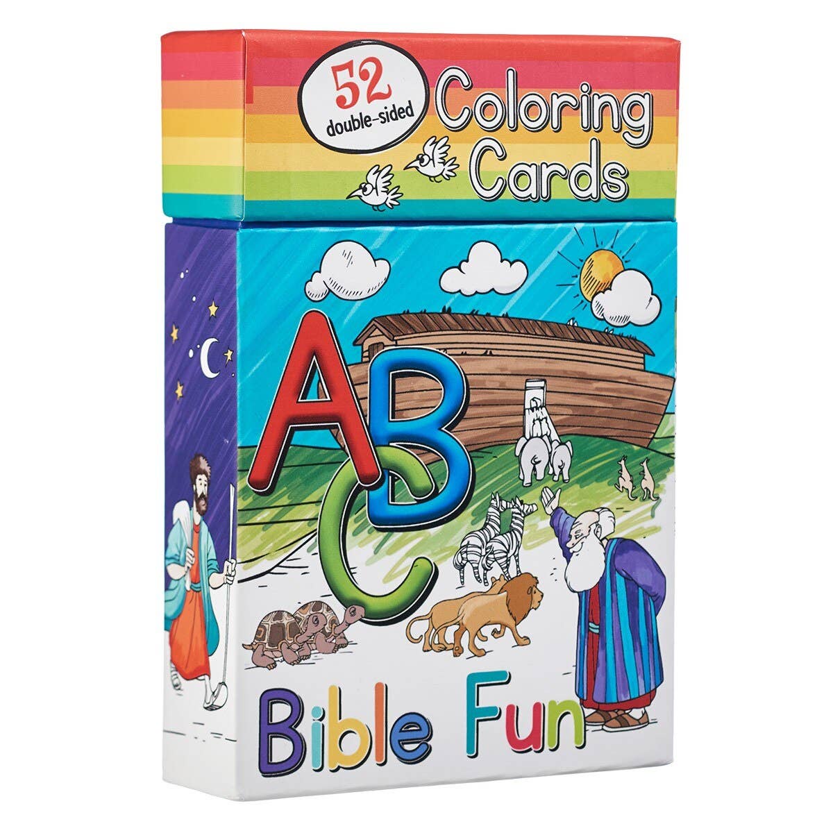 Christian Art Gifts - Coloring Cards Boxed 52 ABC Bible Fun for Kids