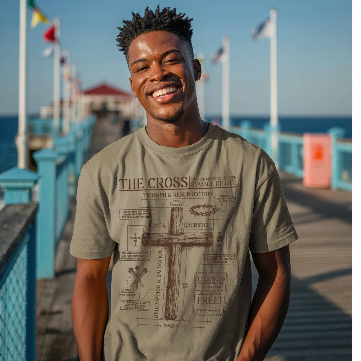 Kerusso - Kerusso Christian T-Shirt The Cross