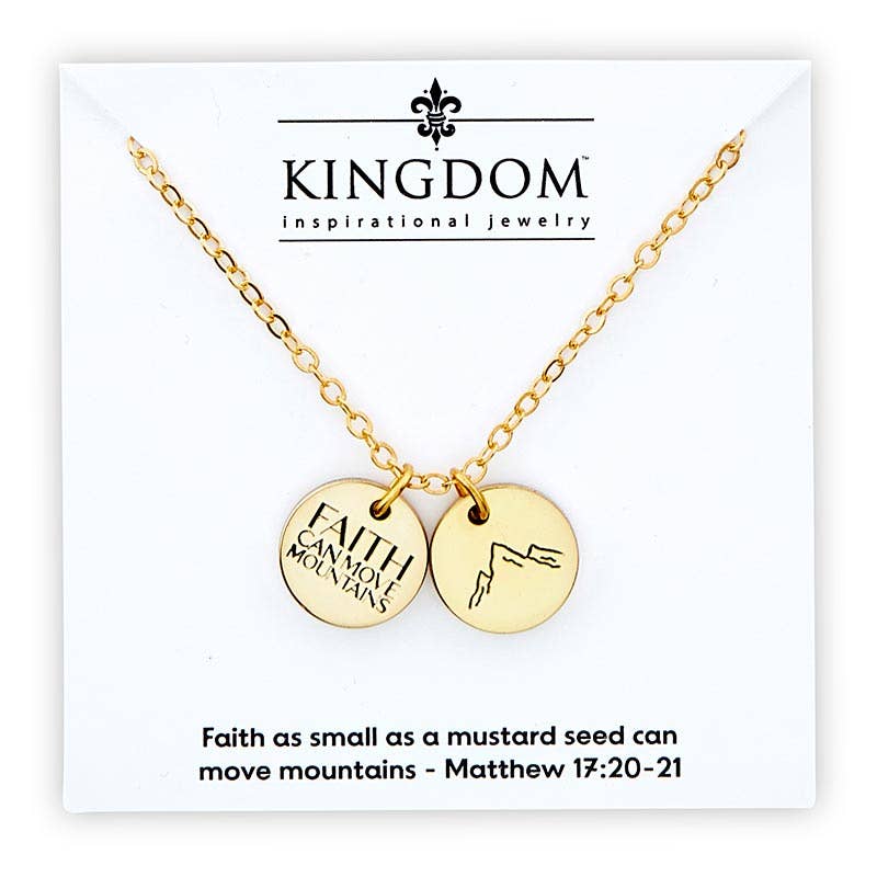 Faithworks by Creative Brands - Double Coin Necklace - Mountain