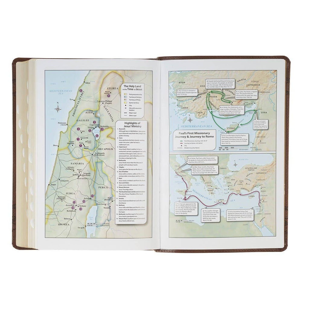 Christian Art Gifts - KJV Bible Giant Print Full-size Faux Leather, Crown/Amazing