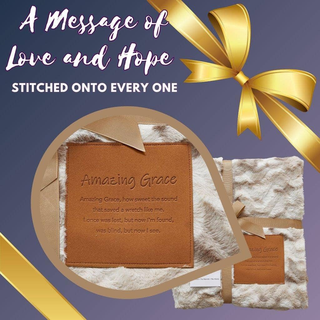 Duke Imports - "Amazing Grace" 1-Ply Faux Fur Patch Throw 50"x60"