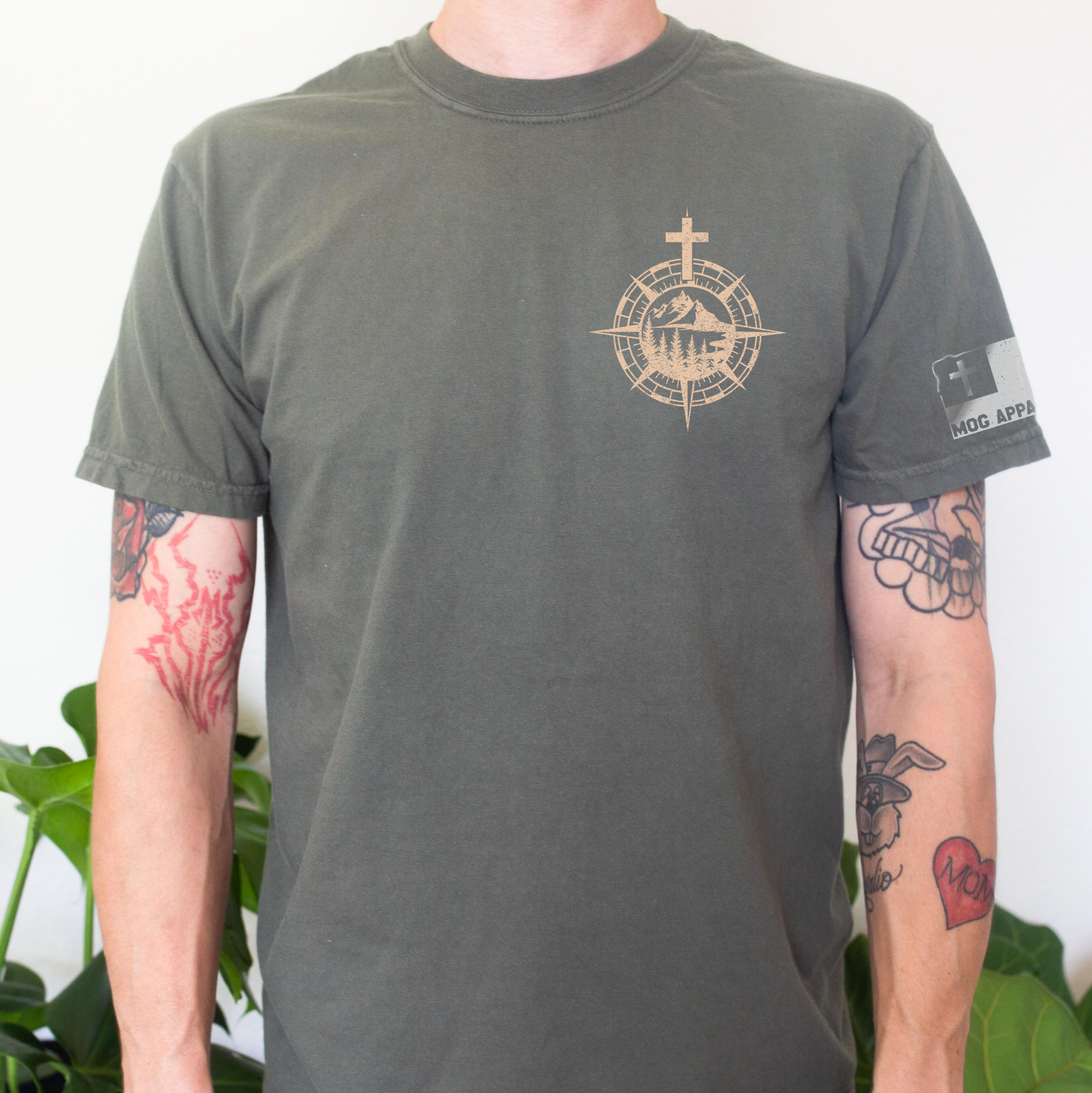 Never Lose Hope Designs - Guide Show Teach Me Compass Christian Graphic Tee